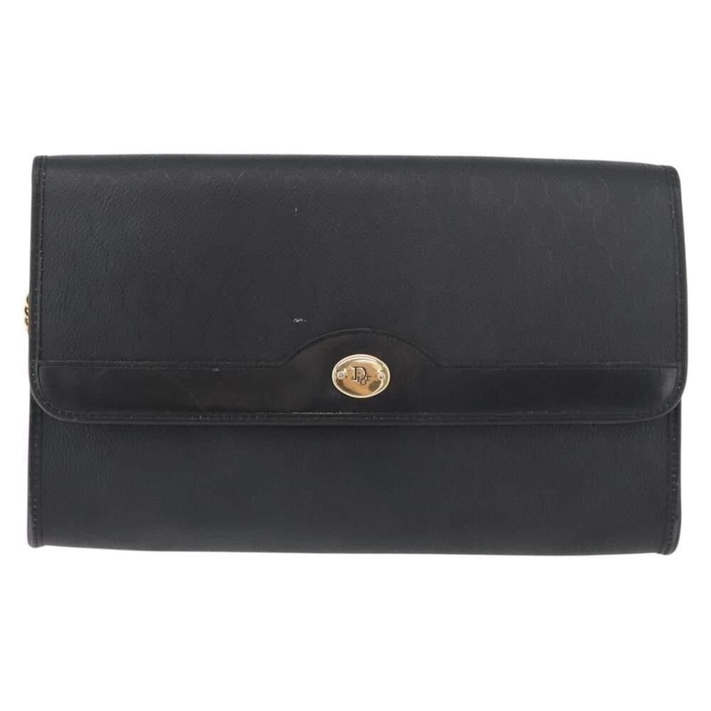 Dior Honeycomb Canvas Shoulder Bag Black